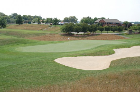 Hole 18 green