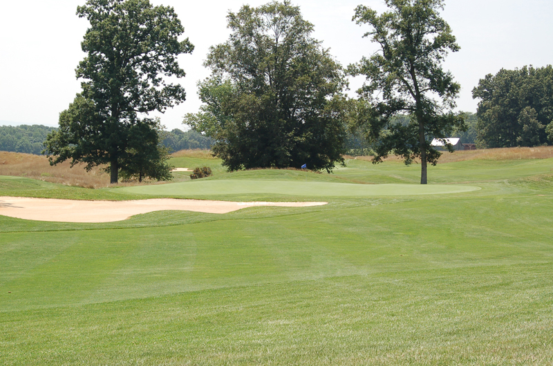 Hole 2 green